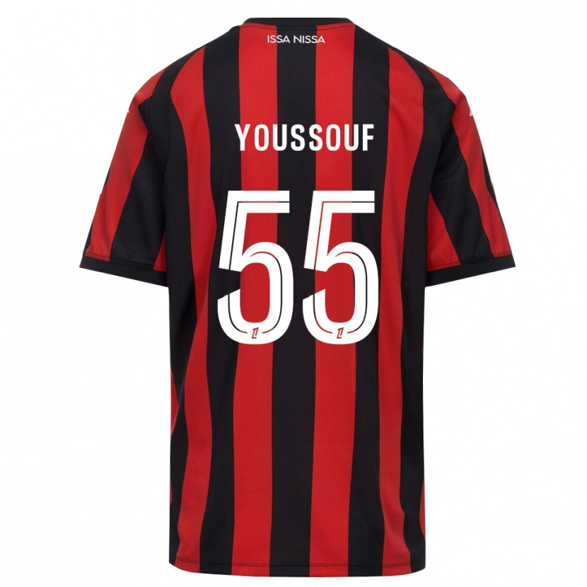 Danxen Femme Maillot Youssouf Ndayishimiye #55 Rouge Noir Blanc Tenues Domicile 2026/27 T-Shirt