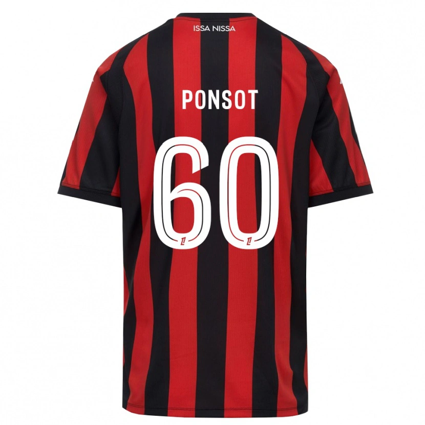Danxen Femme Maillot Martin Ponsot #60 Rouge Noir Blanc Tenues Domicile 2026/27 T-Shirt