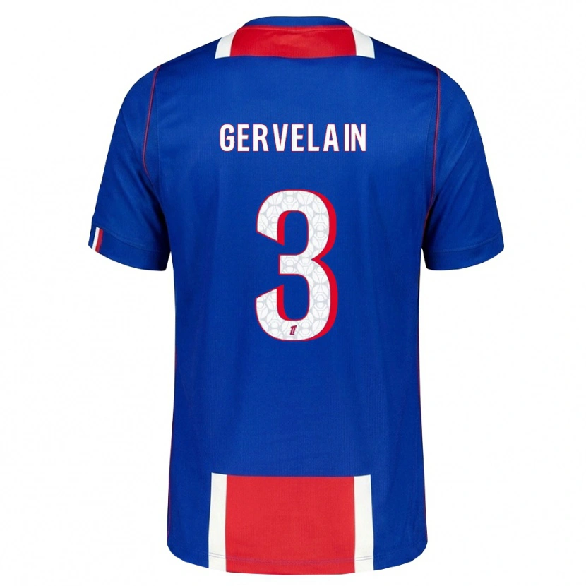 Danxen Femme Maillot Jordan Gervelain #3 Rouge Blanc Bleu Tenues Domicile 2026/27 T-Shirt