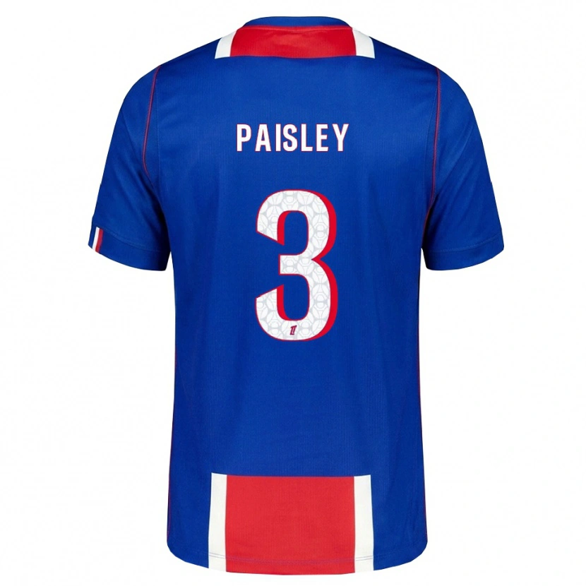 Danxen Femme Maillot Jarell Paisley #3 Rouge Blanc Bleu Tenues Domicile 2026/27 T-Shirt