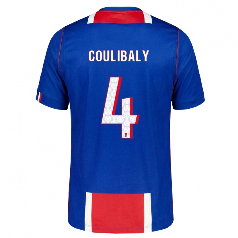 Danxen Femme Maillot Samba Coulibaly #4 Rouge Blanc Bleu Tenues Domicile 2026/27 T-Shirt