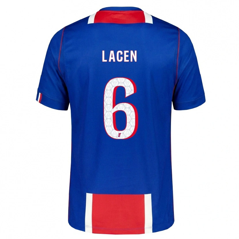 Danxen Femme Maillot Michaël Lacen #6 Rouge Blanc Bleu Tenues Domicile 2026/27 T-Shirt