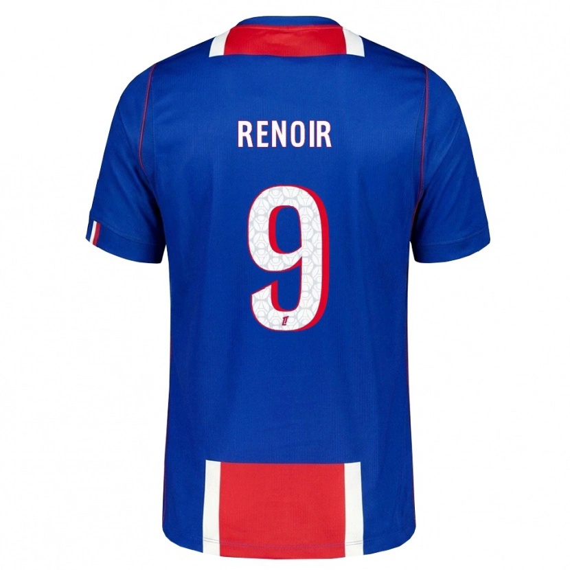 Danxen Femme Maillot Eddrick Renoir #9 Rouge Blanc Bleu Tenues Domicile 2026/27 T-Shirt