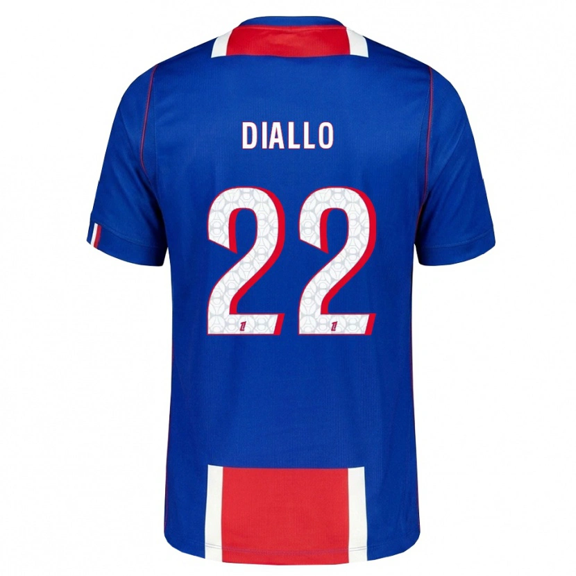 Danxen Femme Maillot Abdou Diallo #22 Rouge Blanc Bleu Tenues Domicile 2026/27 T-Shirt