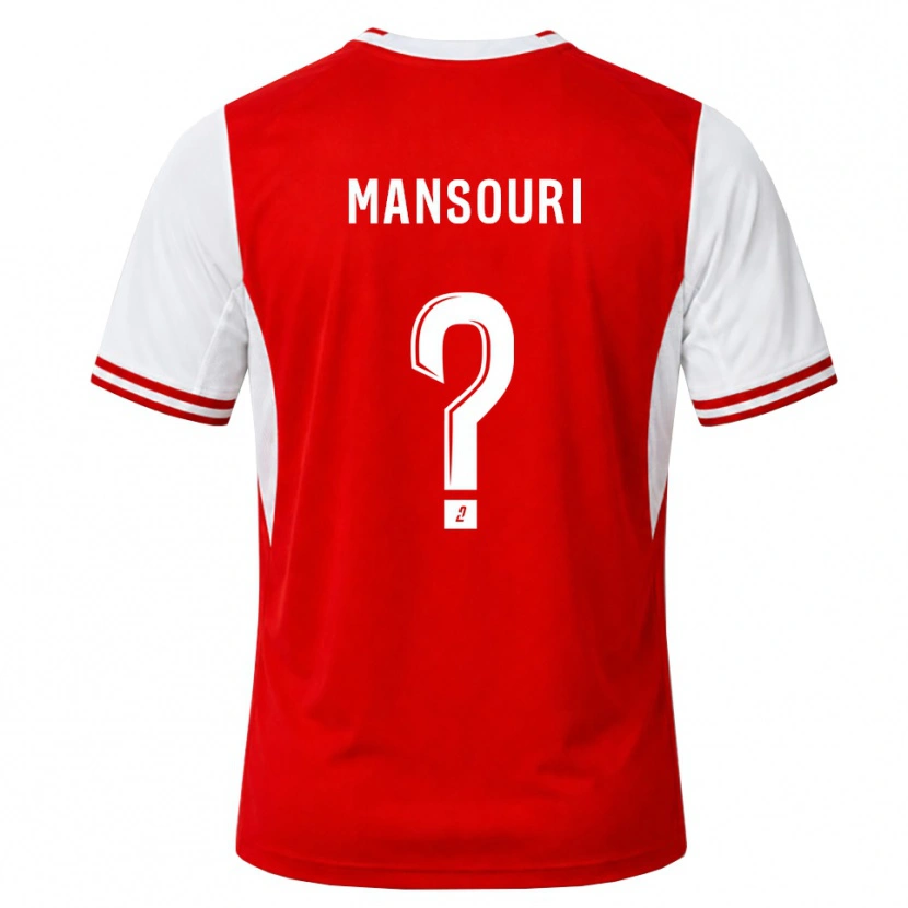 Danxen Femme Maillot Keryane Mansouri #0 Rouge Blanc Tenues Domicile 2026/27 T-Shirt