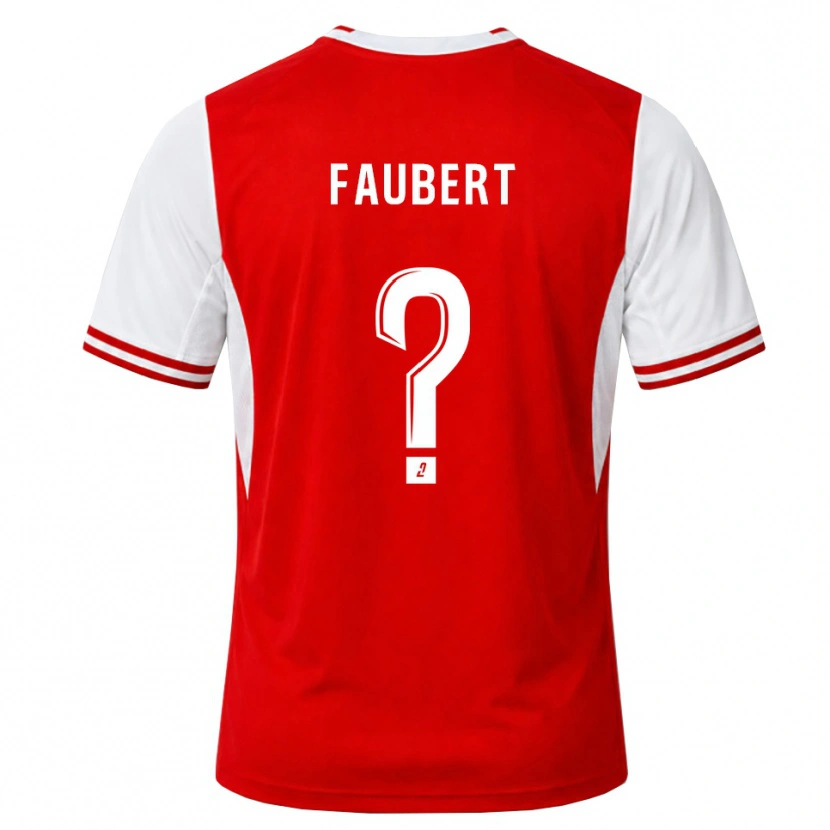 Danxen Femme Maillot Noam Faubert #0 Rouge Blanc Tenues Domicile 2026/27 T-Shirt