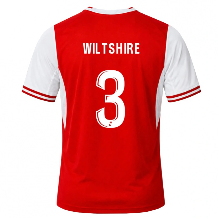 Danxen Femme Maillot Tiernny Wiltshire #3 Rouge Blanc Tenues Domicile 2026/27 T-Shirt