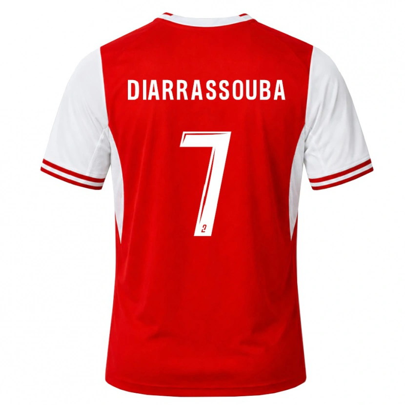 Danxen Femme Maillot Tidiane Diarrassouba #7 Rouge Blanc Tenues Domicile 2026/27 T-Shirt