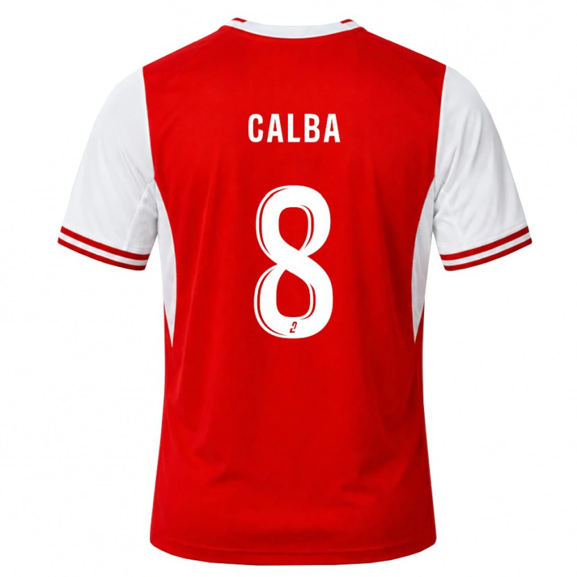 Danxen Femme Maillot Lucie Calba #8 Rouge Blanc Tenues Domicile 2026/27 T-Shirt