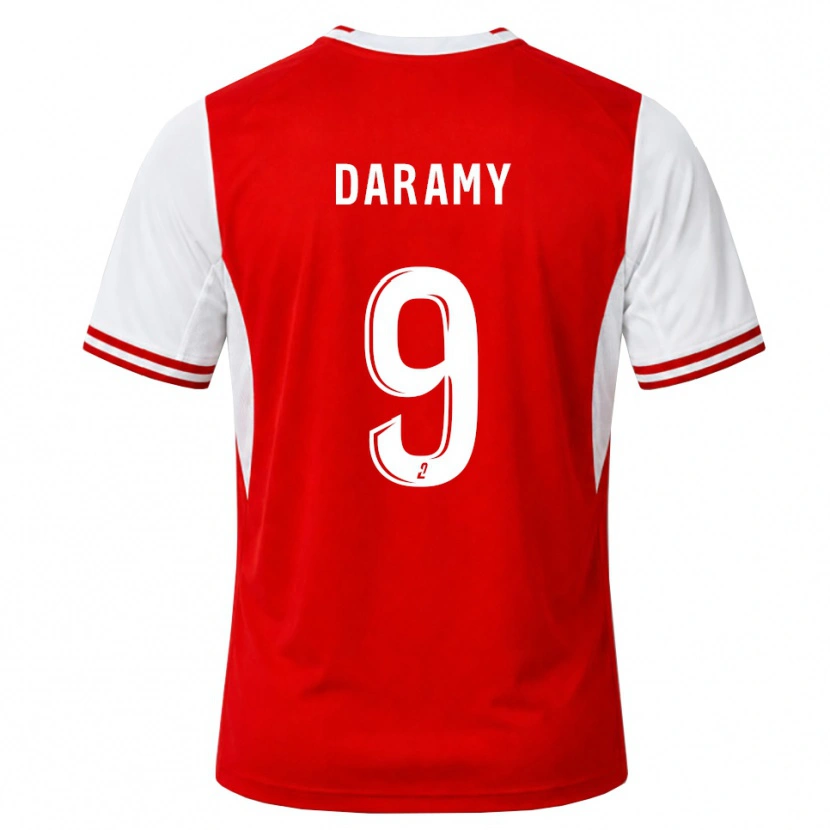 Danxen Femme Maillot Mohamed Daramy #9 Rouge Blanc Tenues Domicile 2026/27 T-Shirt
