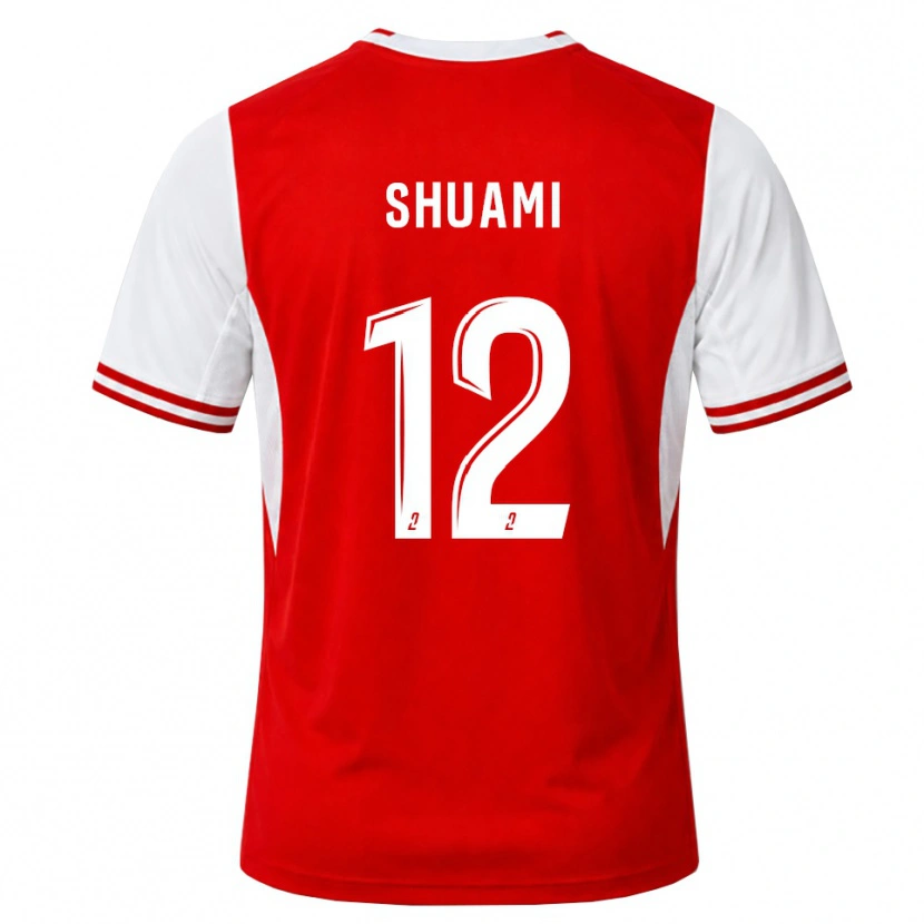 Danxen Femme Maillot Lenny-Calvin Shuami #12 Rouge Blanc Tenues Domicile 2026/27 T-Shirt