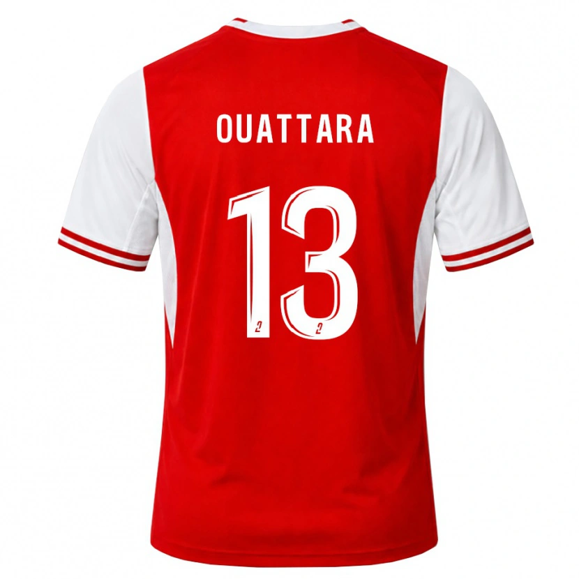 Danxen Femme Maillot Abou Ouattara #13 Rouge Blanc Tenues Domicile 2026/27 T-Shirt