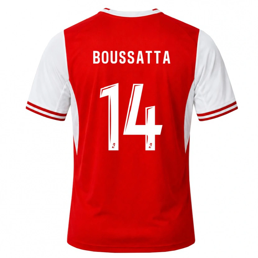 Danxen Femme Maillot Naïl Boussatta #14 Rouge Blanc Tenues Domicile 2026/27 T-Shirt
