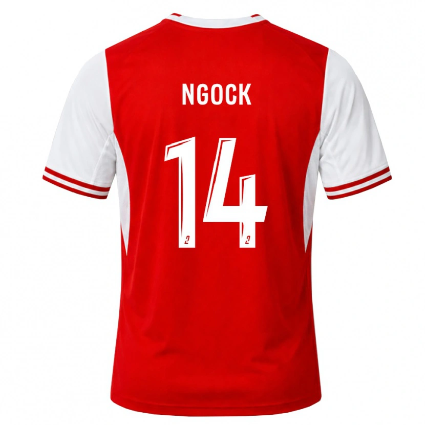 Danxen Femme Maillot Monique Ngock #14 Rouge Blanc Tenues Domicile 2026/27 T-Shirt