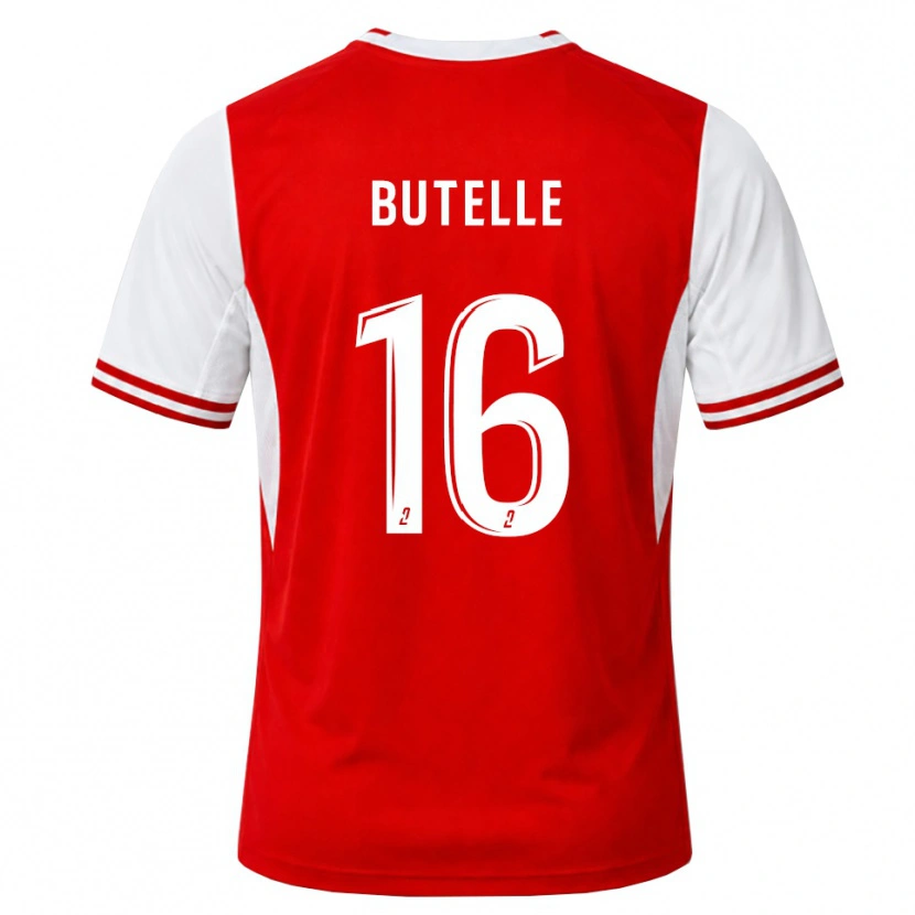 Danxen Femme Maillot Ludovic Butelle #16 Rouge Blanc Tenues Domicile 2026/27 T-Shirt