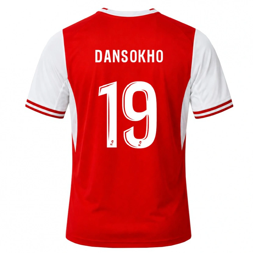 Danxen Femme Maillot Ansoumana Dansokho #19 Rouge Blanc Tenues Domicile 2026/27 T-Shirt