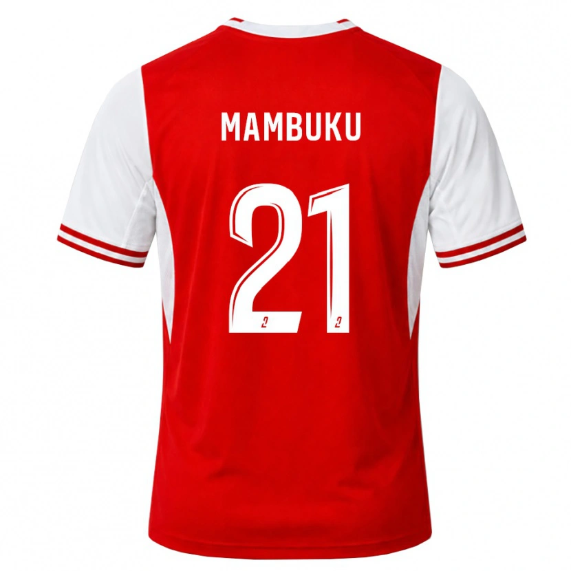 Danxen Femme Maillot Jean Mambuku #21 Rouge Blanc Tenues Domicile 2026/27 T-Shirt