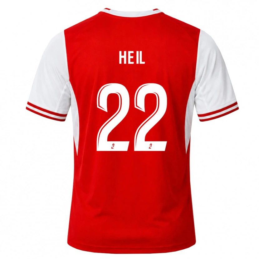 Danxen Femme Maillot Manon Heil #22 Rouge Blanc Tenues Domicile 2026/27 T-Shirt