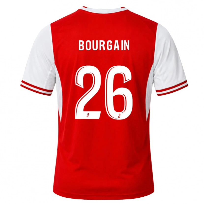 Danxen Femme Maillot Lea Bourgain #26 Rouge Blanc Tenues Domicile 2026/27 T-Shirt
