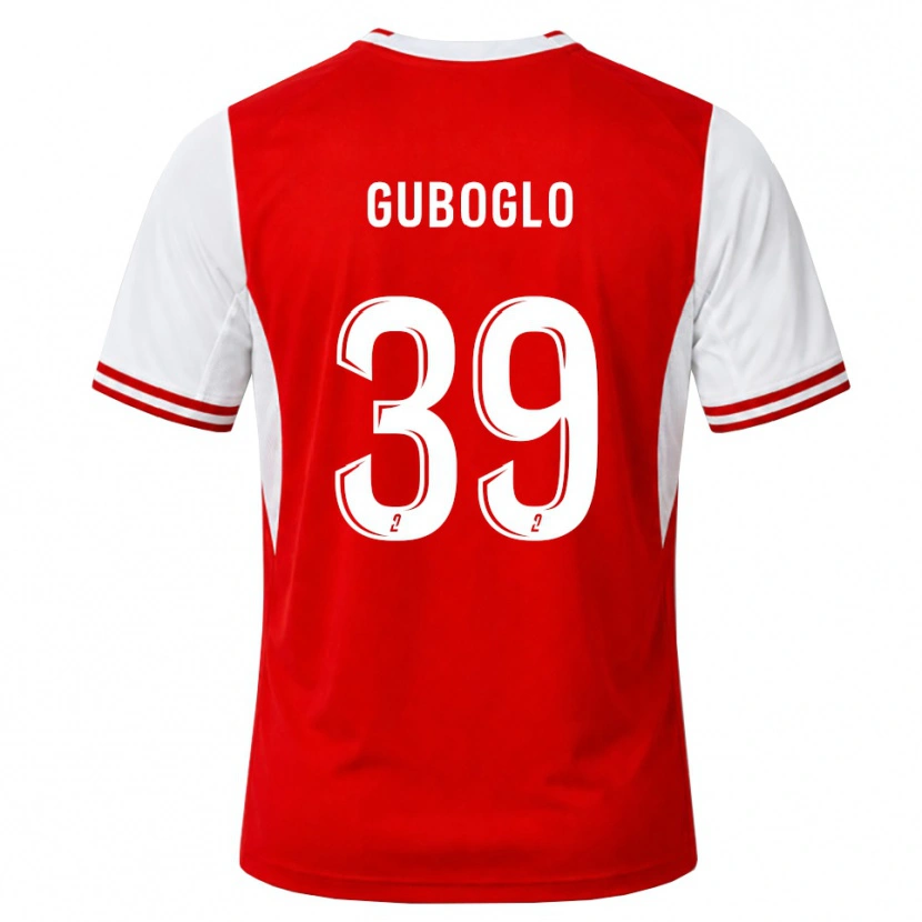 Danxen Femme Maillot Aleksandr Guboglo #39 Rouge Blanc Tenues Domicile 2026/27 T-Shirt