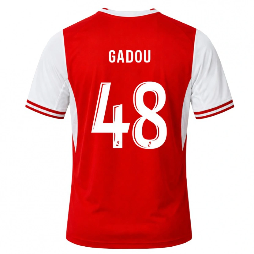Danxen Femme Maillot Arone Gadou #48 Rouge Blanc Tenues Domicile 2026/27 T-Shirt