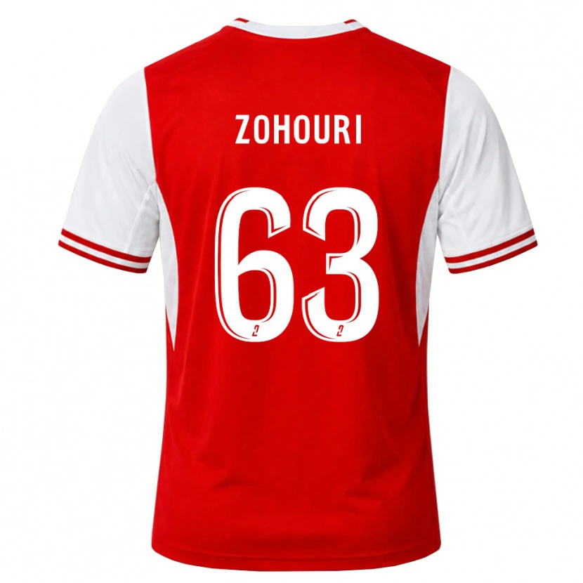 Danxen Femme Maillot Armel Zohouri #63 Rouge Blanc Tenues Domicile 2026/27 T-Shirt