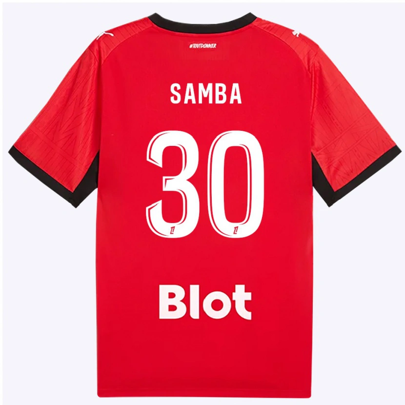 Danxen Femme Maillot Brice Samba #30 Rouge Noir Blanc Tenues Domicile 2026/27 T-Shirt