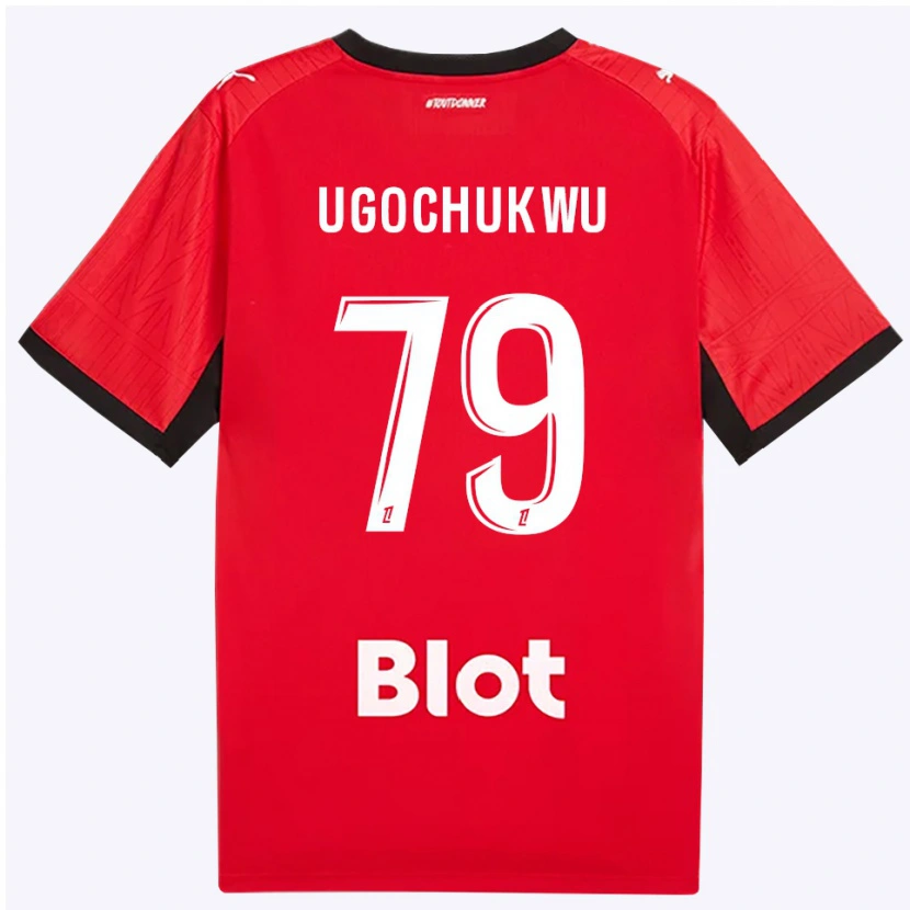 Danxen Femme Maillot Chibuike Ugochukwu #79 Rouge Noir Blanc Tenues Domicile 2026/27 T-Shirt