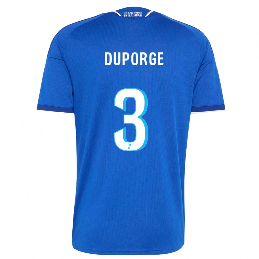 Danxen Femme Maillot Morgane Duporge #3 Bleu Royal Blanc Tenues Domicile 2026/27 T-Shirt
