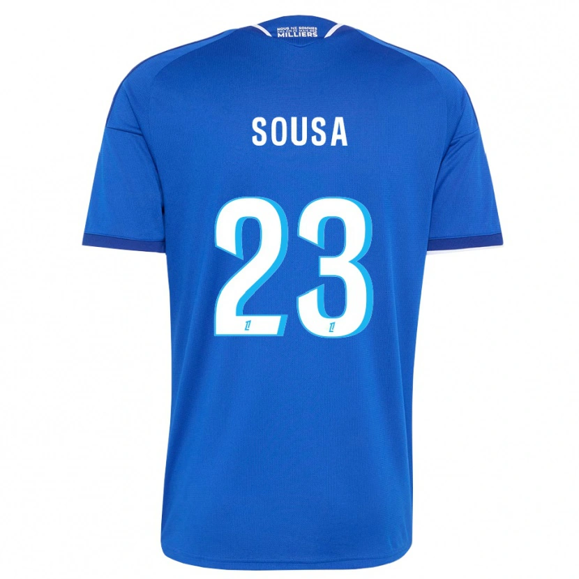 Danxen Femme Maillot Diogo Sousa #23 Bleu Royal Blanc Tenues Domicile 2026/27 T-Shirt
