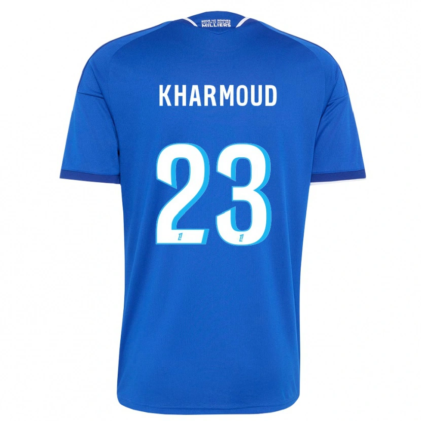 Danxen Femme Maillot Rayan Kharmoud #23 Bleu Royal Blanc Tenues Domicile 2026/27 T-Shirt