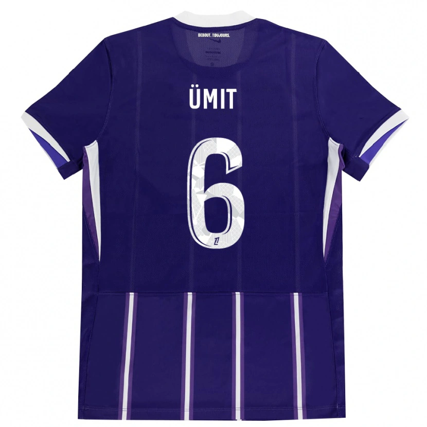 Danxen Femme Maillot Ümit Akdağ #6 Violet Blanc Tenues Domicile 2026/27 T-Shirt