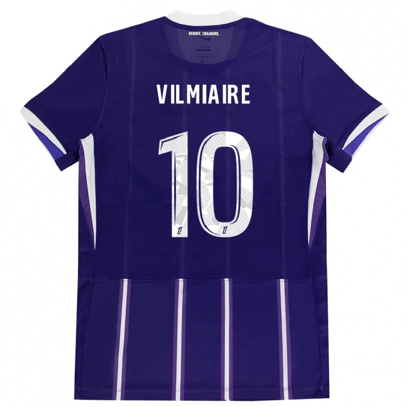Danxen Femme Maillot Kelly Vilmiaire #10 Violet Blanc Tenues Domicile 2026/27 T-Shirt