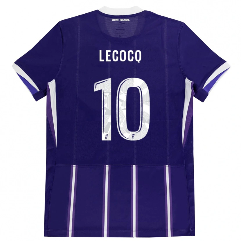 Danxen Femme Maillot Anaëlle Lecocq #10 Violet Blanc Tenues Domicile 2026/27 T-Shirt