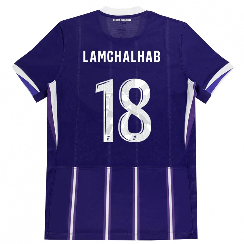 Danxen Femme Maillot Merwan Lamchalhab #18 Violet Blanc Tenues Domicile 2026/27 T-Shirt