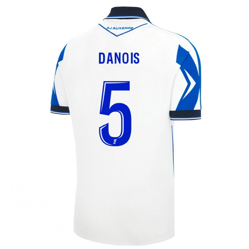 Danxen Femme Maillot Kévin Danois #5 Noir Blanc Bleu Tenues Domicile 2026/27 T-Shirt