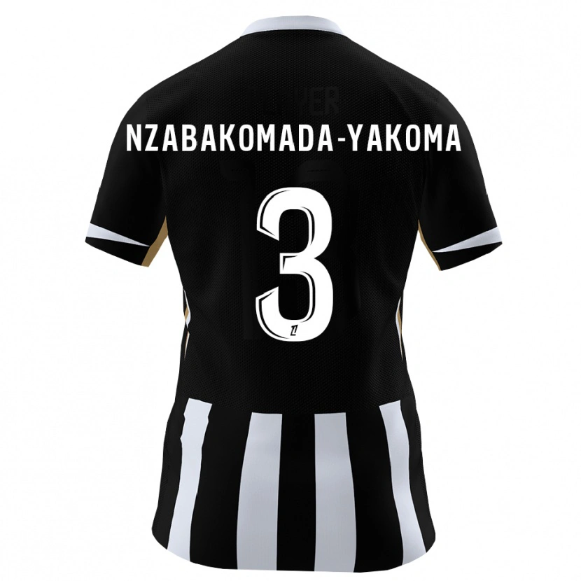 Danxen Femme Maillot Raphaël Nzabakomada-Yakoma #3 Noir Bleu Tenues Domicile 2026/27 T-Shirt