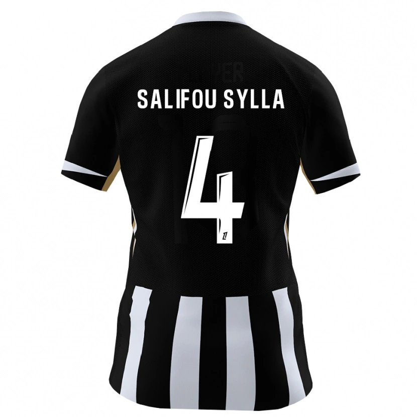 Danxen Femme Maillot Salifou Sylla #4 Noir Bleu Tenues Domicile 2026/27 T-Shirt