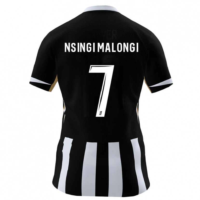 Danxen Femme Maillot Rodrigue Nsingi Malongi #7 Noir Bleu Tenues Domicile 2026/27 T-Shirt