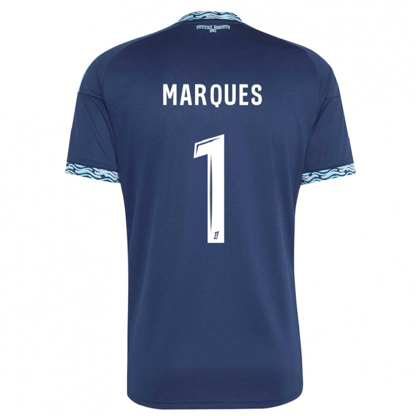 Danxen Femme Maillot Inès Marques #1 Bleu Acier Blanc Tenues Domicile 2026/27 T-Shirt