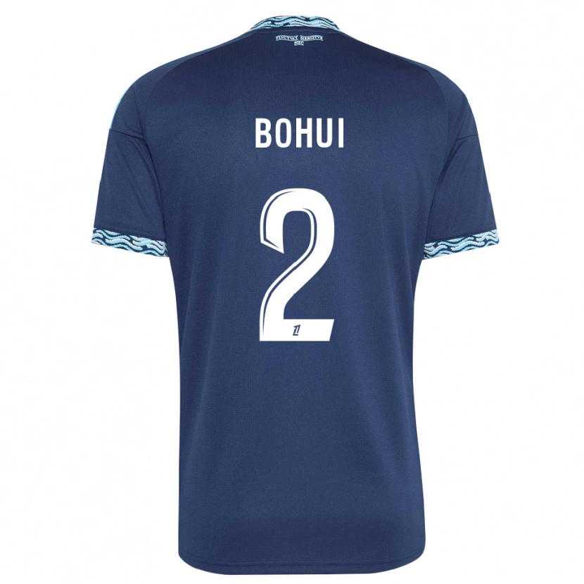 Danxen Femme Maillot Isaiah Bohui #2 Bleu Acier Blanc Tenues Domicile 2026/27 T-Shirt