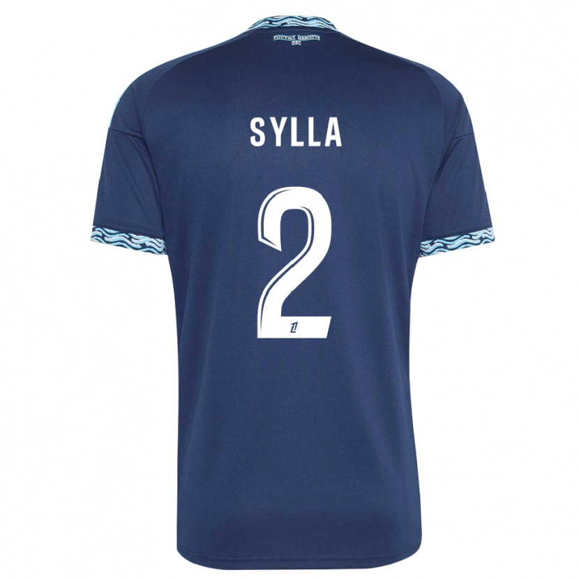 Danxen Femme Maillot Mohamed Sylla #2 Bleu Acier Blanc Tenues Domicile 2026/27 T-Shirt