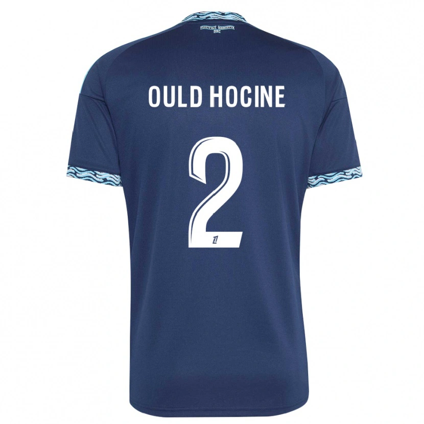 Danxen Femme Maillot Célina Ould Hocine #2 Bleu Acier Blanc Tenues Domicile 2026/27 T-Shirt