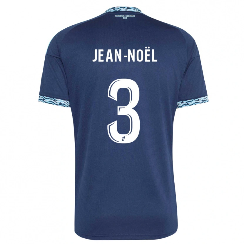 Danxen Femme Maillot Jahly Jean-Noël #3 Bleu Acier Blanc Tenues Domicile 2026/27 T-Shirt