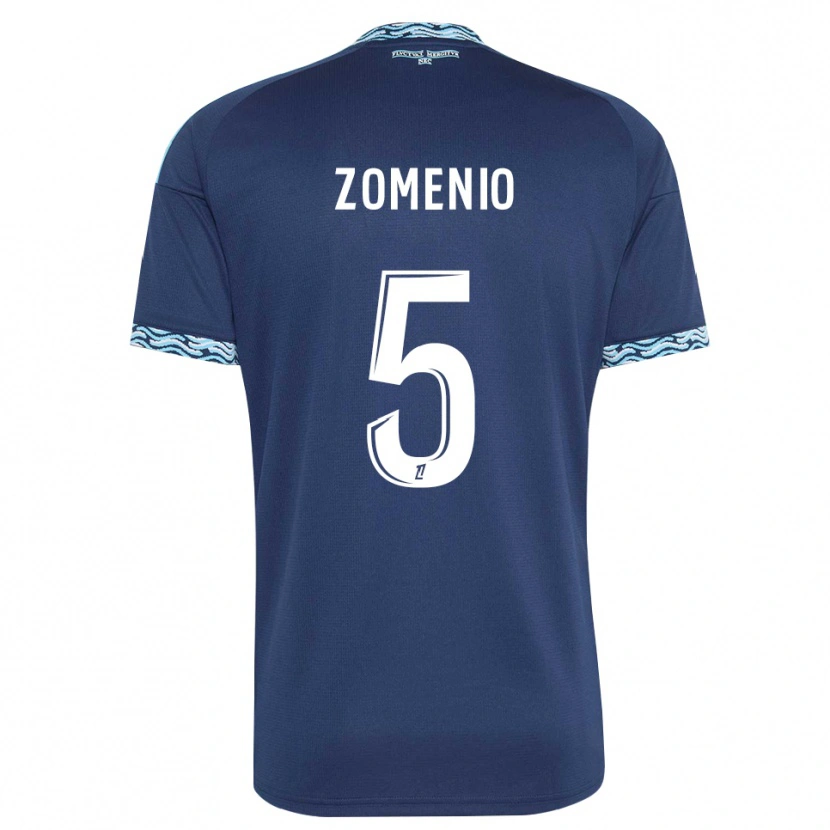 Danxen Femme Maillot Paco Zomenio #5 Bleu Acier Blanc Tenues Domicile 2026/27 T-Shirt