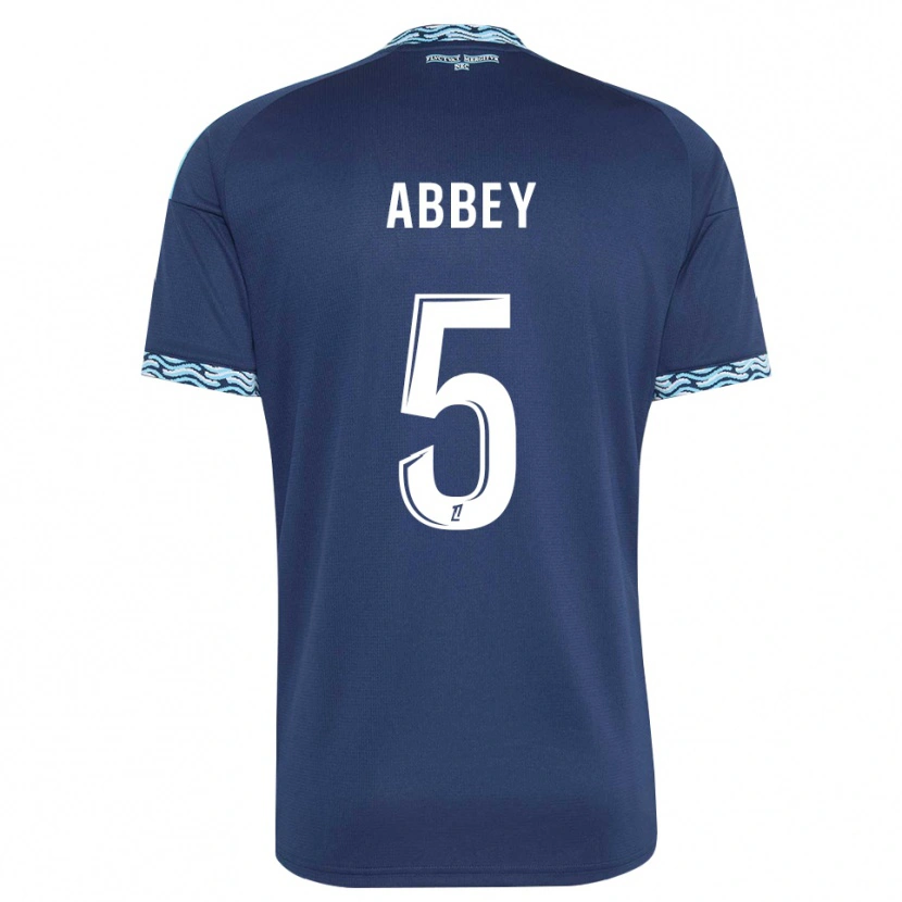 Danxen Femme Maillot Emmanuel Abbey #5 Bleu Acier Blanc Tenues Domicile 2026/27 T-Shirt