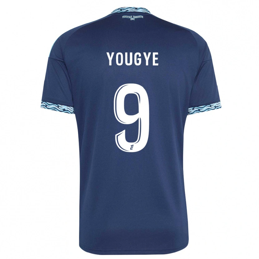 Danxen Femme Maillot Joshua Yougye #9 Bleu Acier Blanc Tenues Domicile 2026/27 T-Shirt