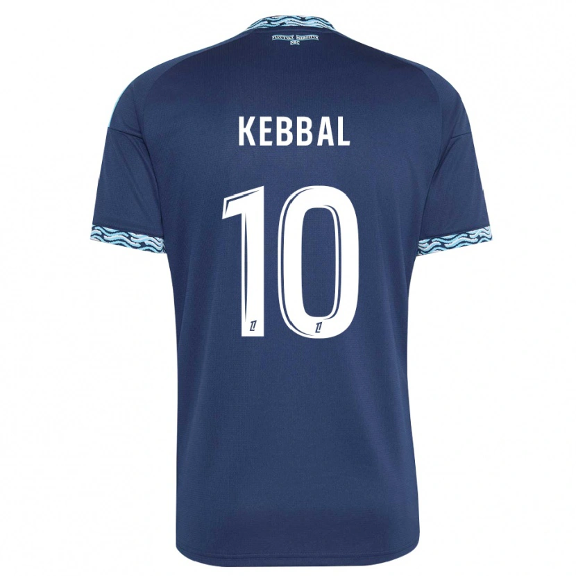 Danxen Femme Maillot Ilan Kebbal #10 Bleu Acier Blanc Tenues Domicile 2026/27 T-Shirt