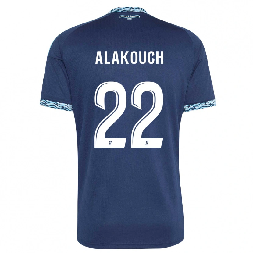 Danxen Femme Maillot Sofiane Alakouch #22 Bleu Acier Blanc Tenues Domicile 2026/27 T-Shirt