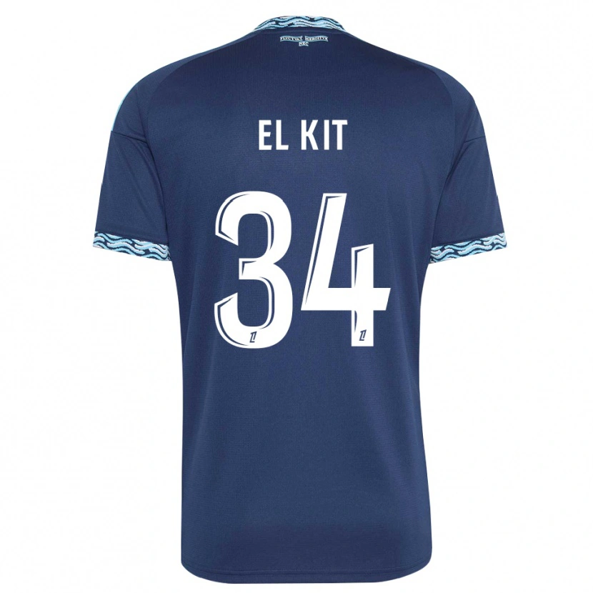 Danxen Femme Maillot Kamil El Kit #34 Bleu Acier Blanc Tenues Domicile 2026/27 T-Shirt